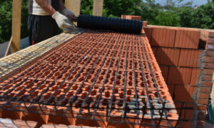 базальтовая сетка СБНПс-50(25х8), базальтовая сетка для керамических блоков, сетка Gridex для керамических блоков