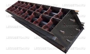 Металлопластиковая форма для теплоблоков пазогребневых (стеновой)