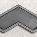 форма пластиковая для тротуарной плитки "бумеранг" шагрень толщина 4 см купить в Москве