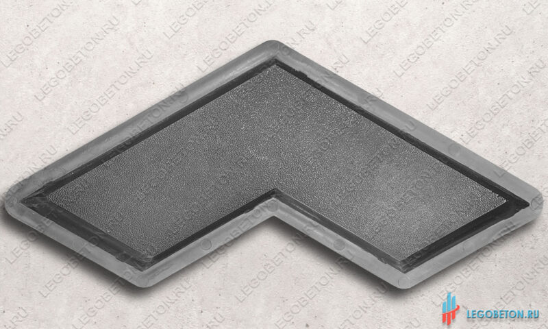 форма пластиковая для тротуарной плитки "бумеранг" шагрень толщина 4 см форма пластиковая для тротуарной плитки "бумеранг" шагрень толщина 4 см купить в Москве