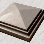 пластиковая форма для изделий из бетона Навершие забора №1 «Четырехскатное» в 1 кирпич купить, форма для изделий из бетона Навершие забора №1 «Четырехскатное» в 1 кирпич цена