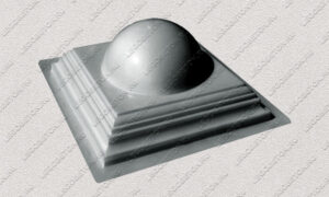 пластиковая форма для изделий из бетона Навершие забора №8 «Полушарие малое» купить, форма для изделий из бетона Навершие забора №8 «Полушарие малое» цена