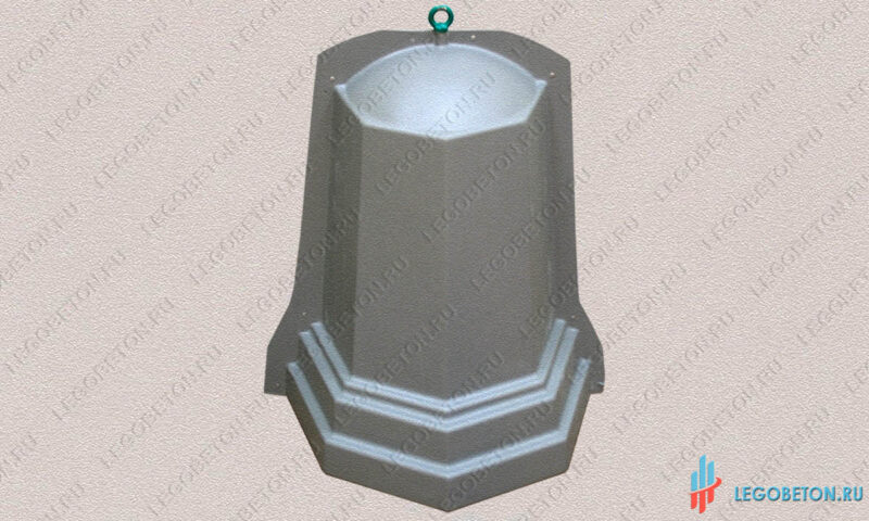 форма столб ограждения комплект N2-1 форма для изготовления столба ограничения парковки и проезда