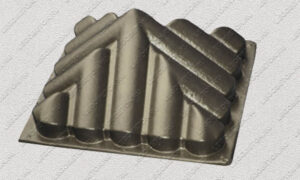 пластиковая форма крышка столба "черепица-42х42"