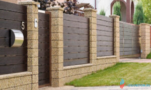 забор с отделкой под камень-1w