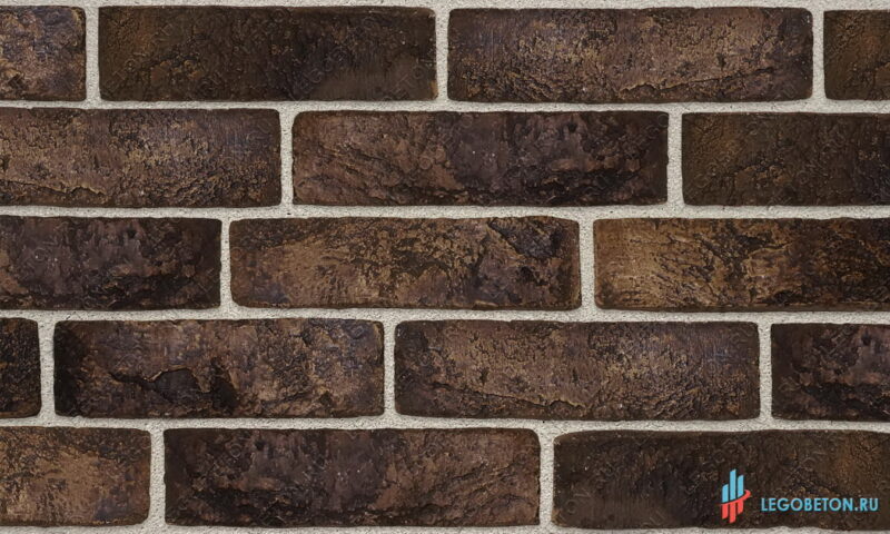 плитка под кирпич "Заводской" - Коричневый-R006 плитка под кирпич "Заводской" c j,mtvyjq