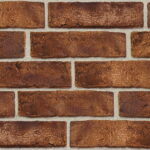 фосадная плитка под кирпич с кислотно-обьемной окраской - коричневая R013