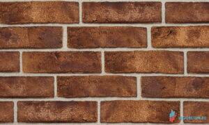 фосадная плитка под кирпич с кислотно-обьемной окраской - коричневая R013