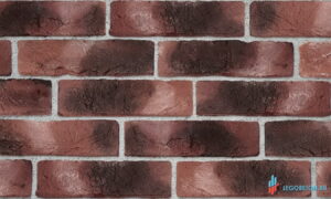 фасадная плитка под кирпич "Заводской" с комбинированной обьемно-поверхностной окраской под "Седину" - R010