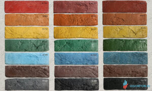 плитка под кирпич "Заводской" - обьемная окраска неорганическими пигментами