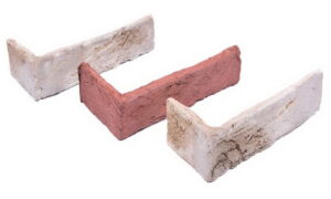 фасадная угловая плитка под кирпич "Заводской" с кислотной и обьемной окраской