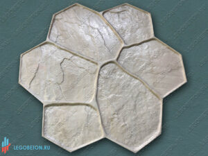 штамп (форма) рваный камень (A) для печатного бетона купить в Москве