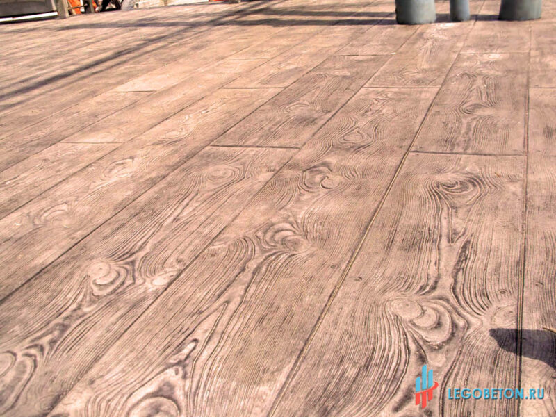 Печатный бетон палубная доска-3