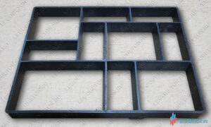 пластиковая форма для изготовления садовой дорожки "Старый город" купить в Москве