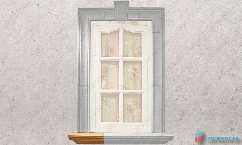 отлив наличника левый-1 форма отлив наличника левый окна купить в москве