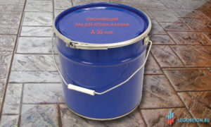 купить в москве УФ стойкий матовый лак для бетона с эффектом мокрого камня A-30 matt