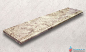 пластиковая форма для изделия - накладная проступь лестницы из бетона с противоскользящей полосой (шагрень)-140 см