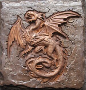 готовое панно Восточный дракон-1 в полиуретановую форму