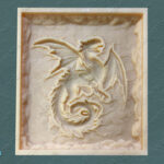 резиновая форма для панно Восточный дракон-1 купить в москве