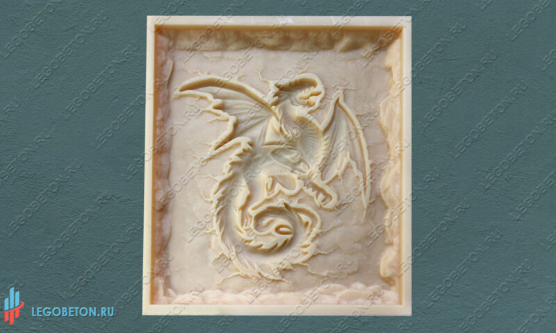 резиновая форма для панно Восточный дракон-1 резиновая форма для панно Восточный дракон-1 купить в москве